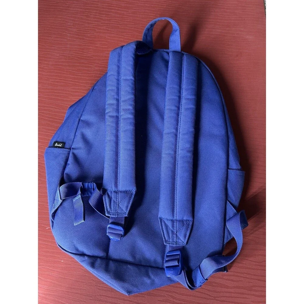 Herschel Blue Backpack Large Laptop Carry On Canvas Bag
